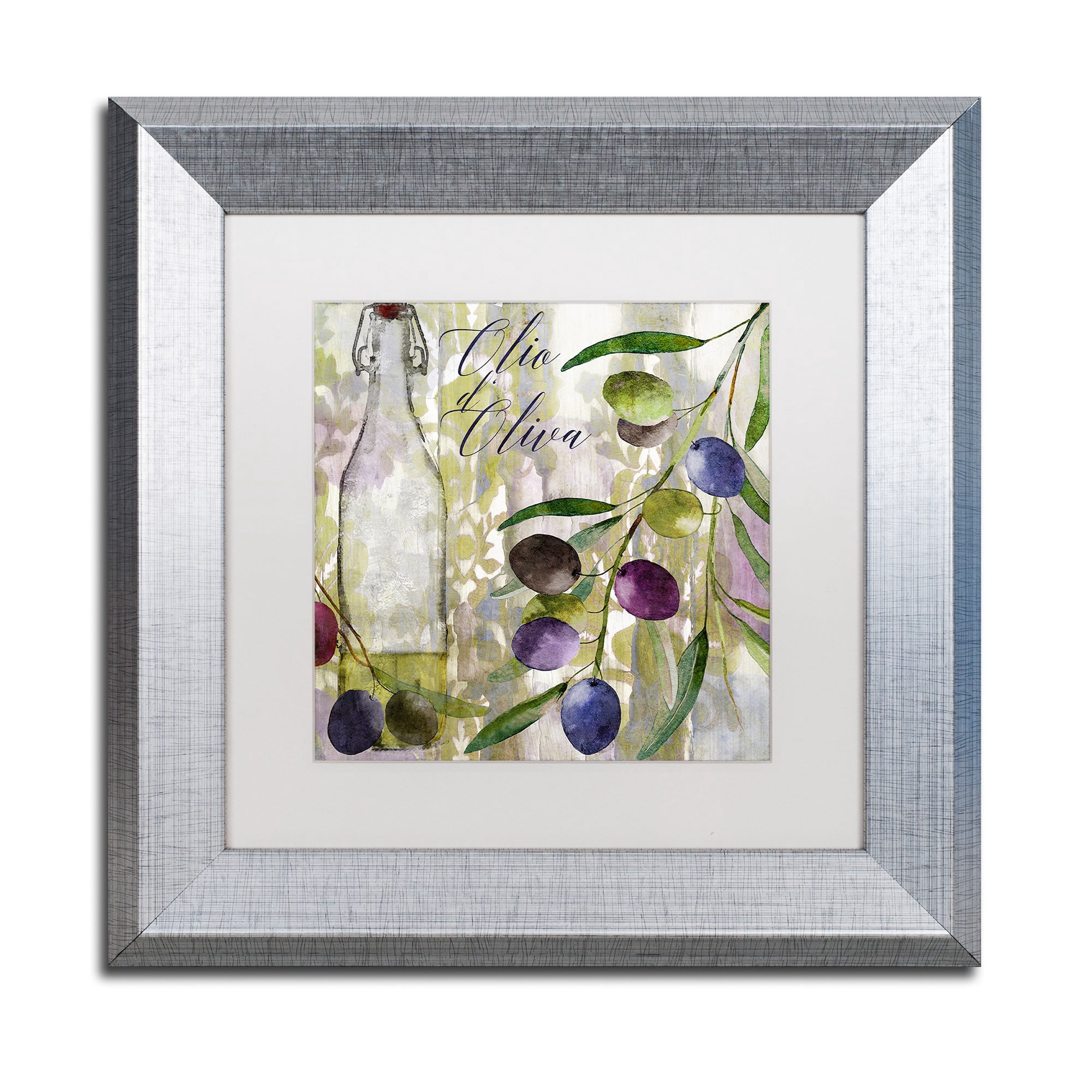 Trademark Fine Art "Colors Of Tuscany I" Canvas Art by Color Bakery, White Matte, Silver Frame