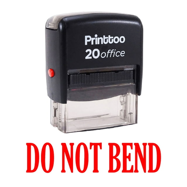 Printtoo Office Stationary Stamp DO NOT BEND Self Inking Rubber Stamp-Red