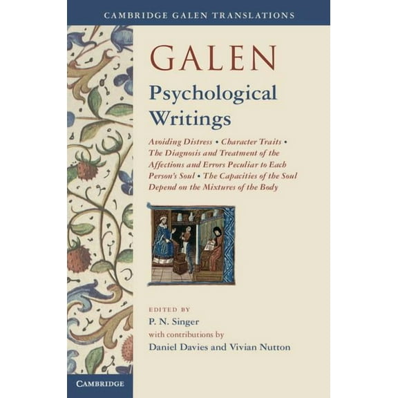 Cambridge Galen Translations Galen: Psychological Writings, (Hardcover)
