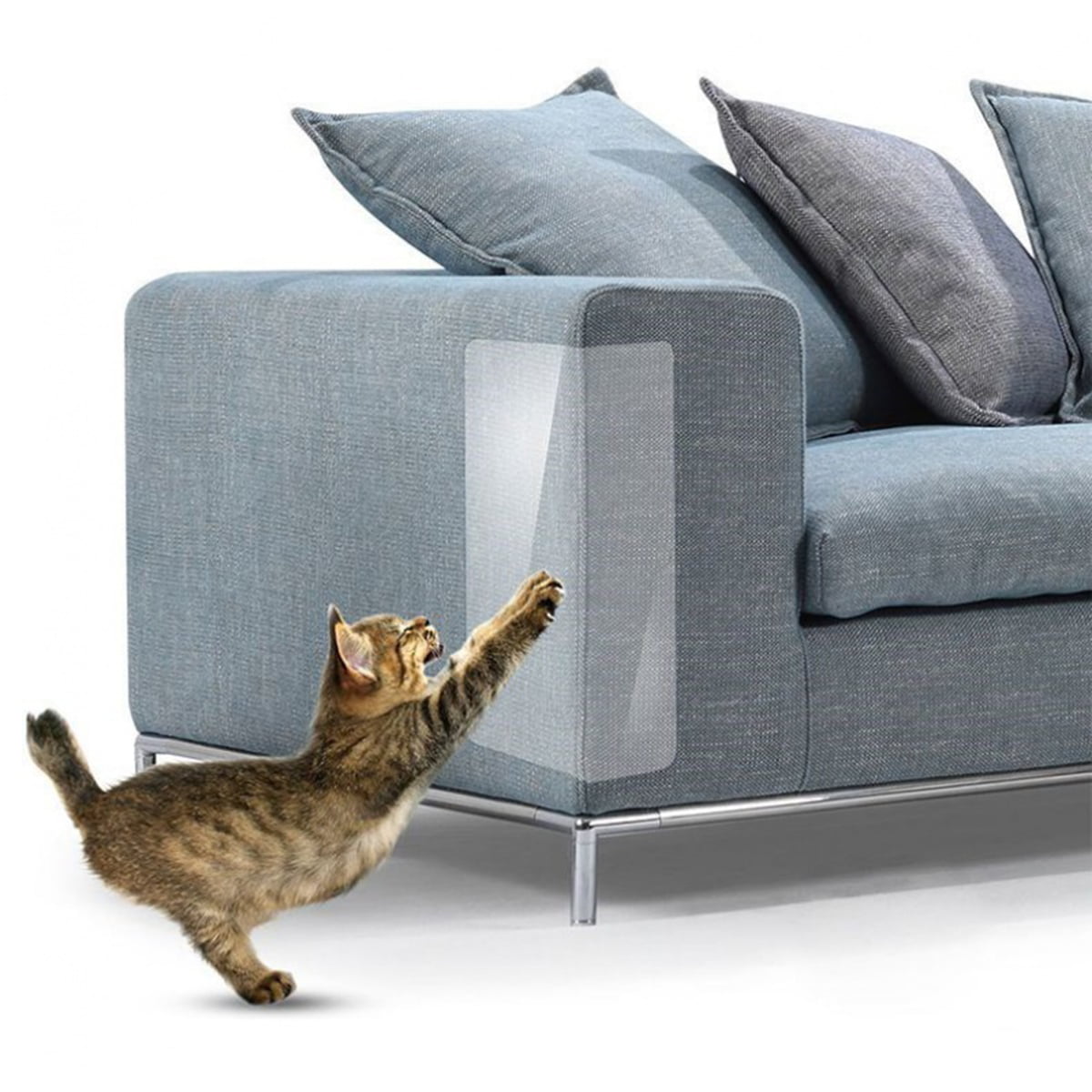 Black Sofa-Scratcher Cat Scratching Post & Couch-Corner/Furniture Protector