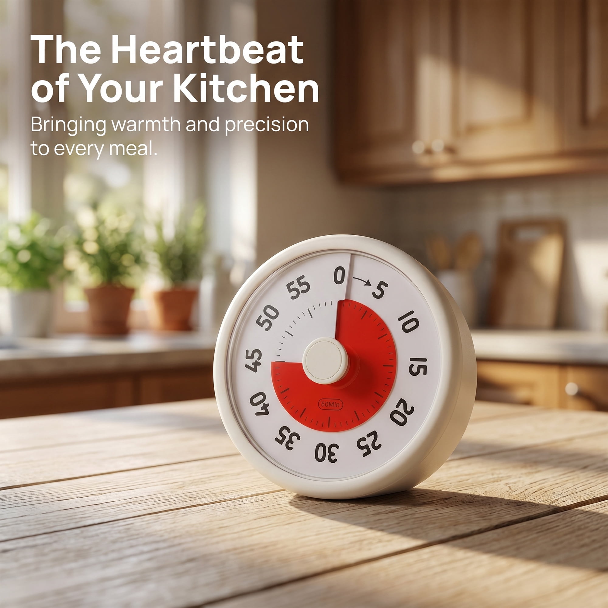 Unique Bargains 60 Minute Kitchen Digital Visual Timer White