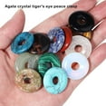 thumbnail image 3 of fastboy Round Shaped Stone Necklace Earring Bracelet Pendant DIY Craft Pendants Jewelry Making Findings Handmade Accessory Pink Type 5, 3 of 6