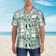 thumbnail image 2 of Balery Puppy Camisas hawaianas de manga corta para hombre, camisas playeras de corte holgado, camisas de vacaciones con botones,Medium, 2 of 7