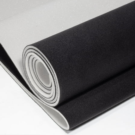 Hiksuky Auto Headliner Fabric 36“ L × 60” W Ultra-Fine Velvet with Foam Backing - Tube Packaging - Black Interior Replacement Material for Car/Truck/SUV/RV Roof - Home Repair/DIY Headliner Material