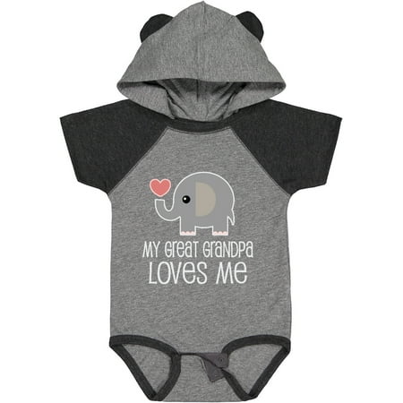 

Inktastic My Great Grandpa Loves Me Gift Baby Boy or Baby Girl Bodysuit