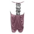 thumbnail image 5 of Iyufng Womens Pajama Sets,Pajama Sets for Women Plus Size,Women Sleepwear Sleeveless Strap Nightwear Lace Trim Satin Cami Pajama Sets,Sleepwear Sets, 5 of 8
