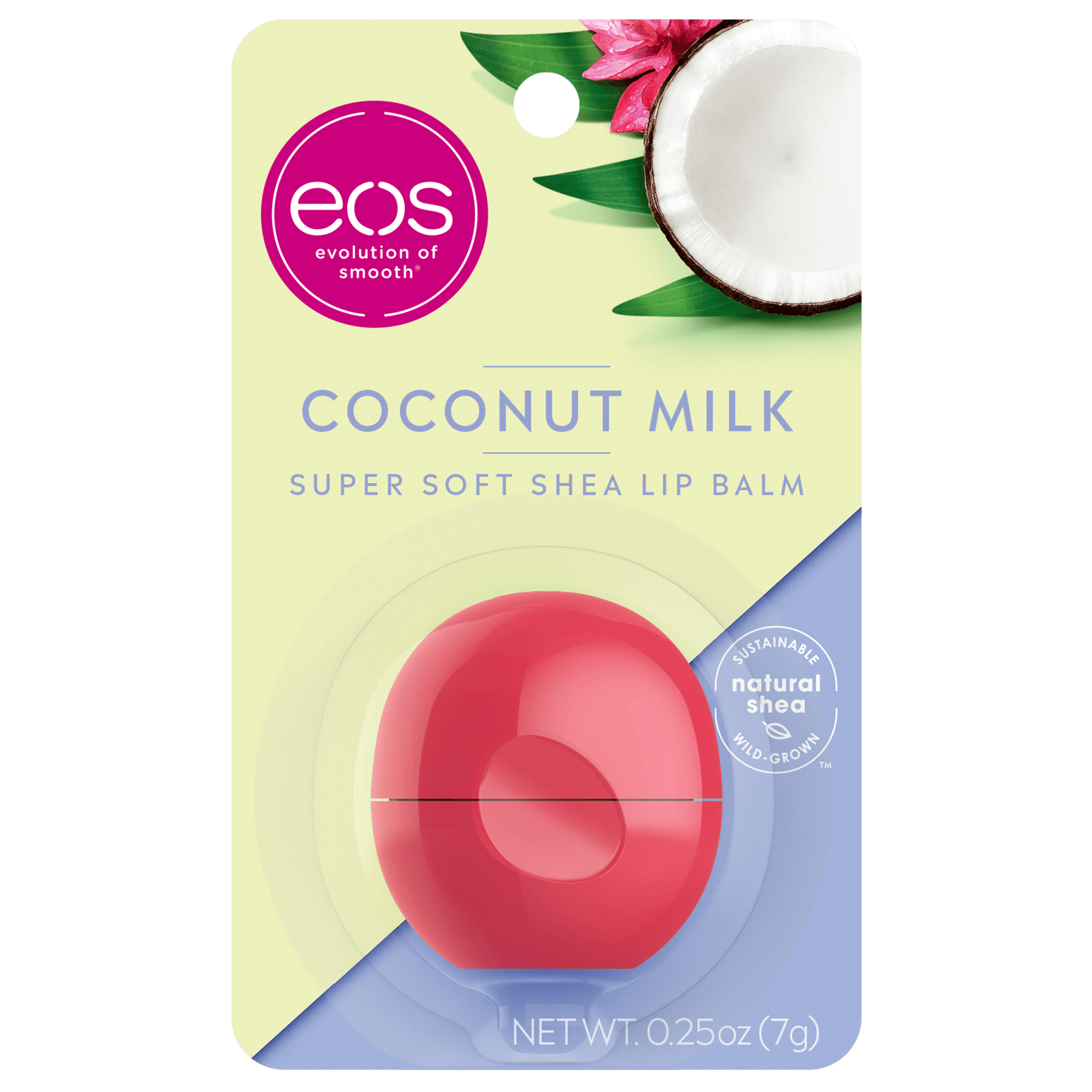 eos Super Soft Shea Lip Balm Sphere Coconut Milk 0.25 oz