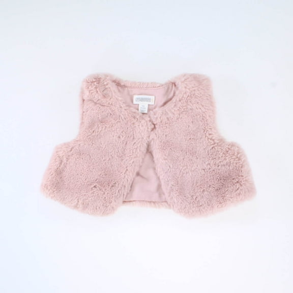 Pre-Owned Gymboree Girls Pink | Fur Vest size: 3-6 Months (Excellent)