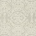 thumbnail image 4 of SAFAVIEH Blossom Asher Damask Wool Area Rug, Silver/Ivory, 6' x 6' Round, 4 of 5
