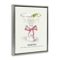 thumbnail image 4 of Stupell Industries Pastel Martini with Bow Food & Beverage Painting Gray Floater Framed Canvas Art Print Wall Art, 25 x 31, 4 of 10