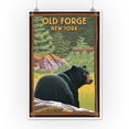 thumbnail image 2 of Old Forge, New York, Black Bear in Forest (12x18 Wall Art Poster, Room Decor), 2 of 3