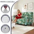 thumbnail image 4 of TSOVTHRID Monstera Leaf Plumeria Floral Print Loveseat Covers 6-Piece Stretch Furniture Protector Non Slip Couch Slipcover for Dogs Pets Loveseat Slipcover Stay in Place, 4 of 7
