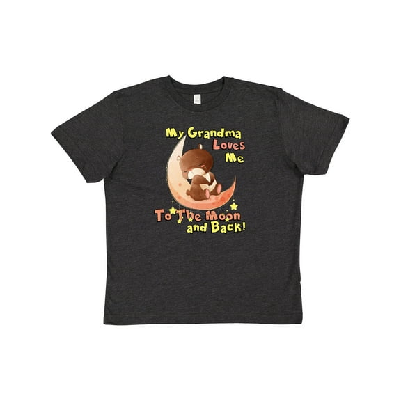 Inktastic My Grandma Loves Me to the Moon and Back Youth T-Shirt