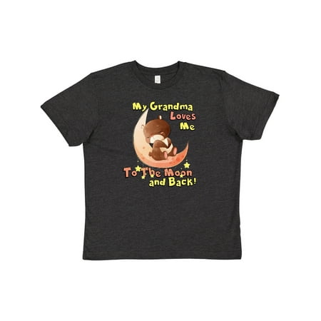 Inktastic My Grandma Loves Me to the Moon and Back Youth T-Shirt