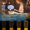 thumbnail image 3 of Lámpara de luz nocturna dental 3D POSSHE, 16 colores, con control remoto, 3 of 8