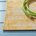 thumbnail image 4 of SAFAVIEH Courtyard Isolde Abstract Indoor/Outdoor Area Rug, Gold/Ivory, 6'7" x 6'7" Square, 4 of 6