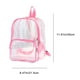 thumbnail image 3 of Mochila transparente | Bolso de hombro transparente grande, de plástico, negro púrpura rosa, 30x21,5x10cm, ligero, a la moda, seguro, fácil de limpiar, de alta capacidad, 3 of 7