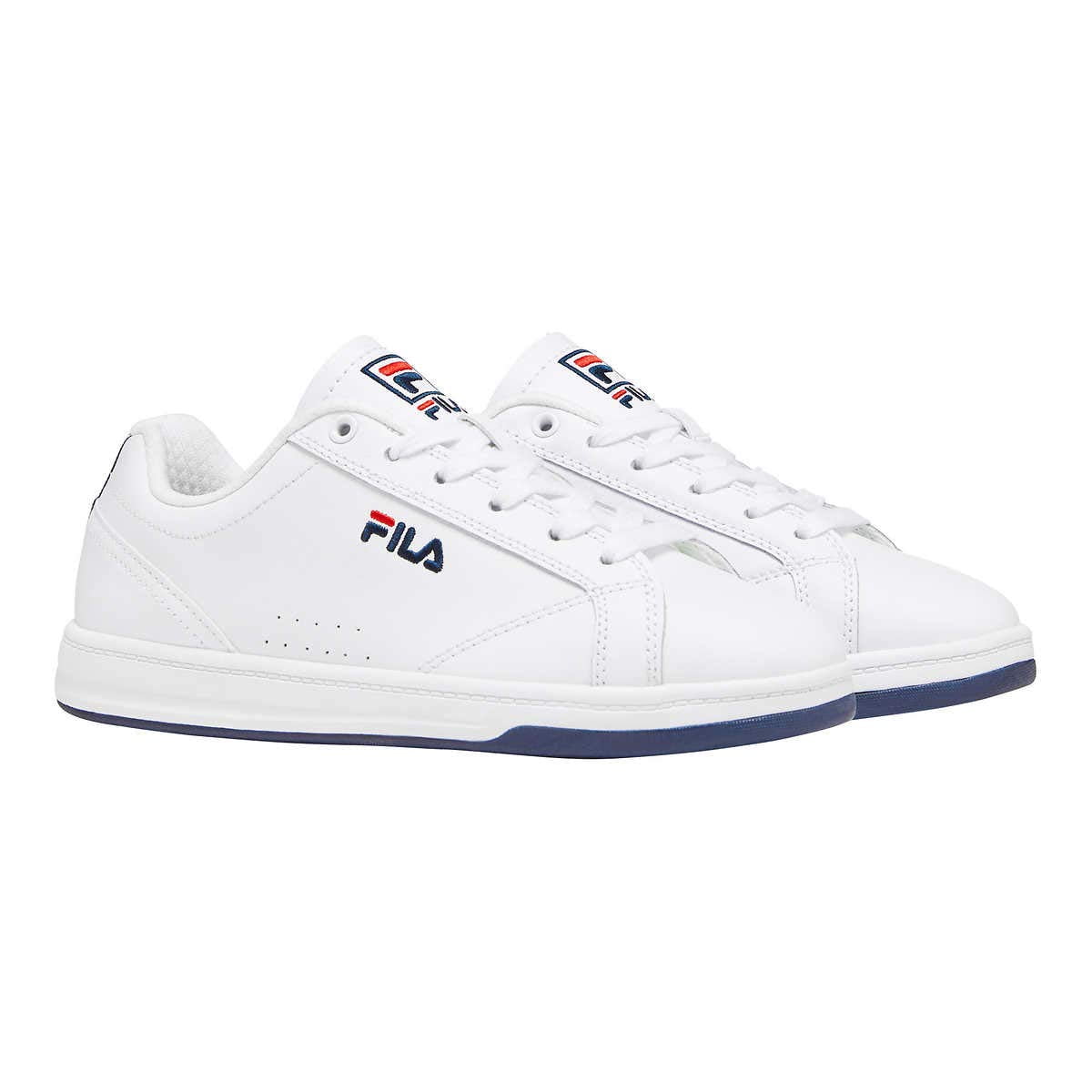 red and white fila shoes
