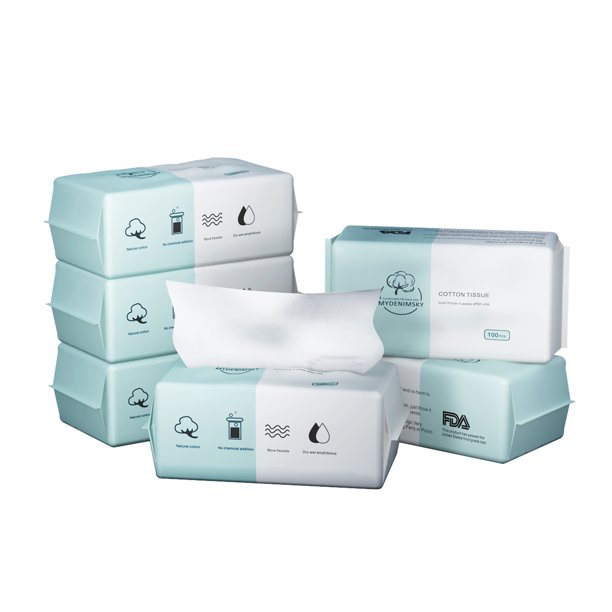 MYDENIMSKY Disposable Face Towel,Facial Cotton Tissue,Disposable Makeup
