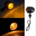 thumbnail image 4 of 4Pcs Black Motorcycle Turn Signal Indicator Lights for Honda Fatboy Chopper B Series Moto Blinker Light, 4 of 5