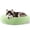 Green, variant on Dog & Cat Bed for Indoor Cats, 20in Calming Donut Bed for Puppy and Kitten, Washable Round Fluffy Pet Bed for Small Medium Dogs and Cats (Light Grey)