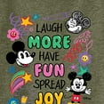 thumbnail image 3 of Disney - Mickey Mouse - Laugh More, Have Fun, Spread Joy - Juniors High Neck Tank Top, 3 of 5