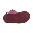 thumbnail image 4 of Kids Shimmer Faux Suede Sherpa Winter Boot -Foil Heart Pattern Burgundy 10, 4 of 4