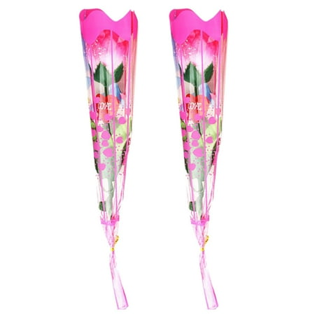 

Greenhome 2Pcs Artificial Rose LED Light Up Glow in Dark Valentines Day Gift Party Decor