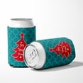 thumbnail image 5 of Christmas Tree Teal Red Can or Bottle Hugger, 5 of 5