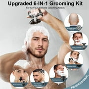 SweetLF Head Shavers for Bald Men, 8D Rotary Detachable Balder Shavers 6-in-1, IPX7 Waterproof Dry Wet Rechargeable Electric Razor Grooming Kit for Men