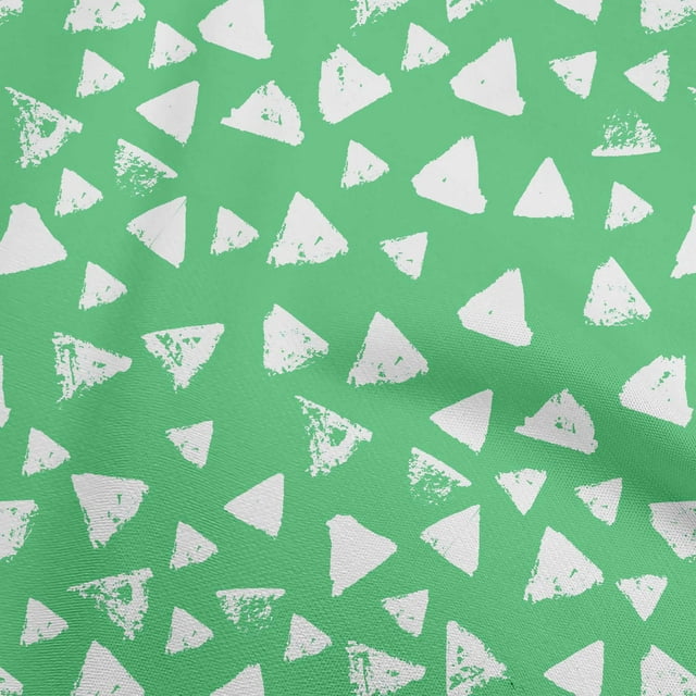 oneOone Rayon Sea Green Fabric Geometric Sewing Material Print Fabric By The Yard 56 Inch Wide
