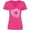 Hot Pink, variant on Inktastic Heart Shaped Donut with Pink Icing and Sprinkles Women's V-Neck T-Shirt