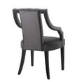 thumbnail image 4 of Modway Virtue Performance Velvet Dining Chairs in Gray (Set of 2), 4 of 7
