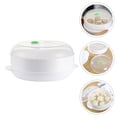 thumbnail image 4 of EeaseCA 1pc Microwave Oven Steamer Round Steam Rack Microwave Oven Steamer Container, 4 of 7