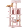 thumbnail image 1 of Árbol para Gatos Feandrea 112 cm Condo de Peluche con 4 Postes para Rascar, 1 of 6
