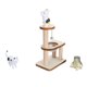 thumbnail image 1 of Marco de Escalada para Gatos en Miniatura, Juego de Figuras de Gato Modelos de Gatos Montaje de Bricolaje Accesorios de Decretión para Casa de Muer, Juguetes para, 1 of 7