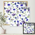 thumbnail image 4 of Designart 'Blue Wildflowers With Leaves III' Traditional Framed Canvas Wall Art Print, 4 of 5