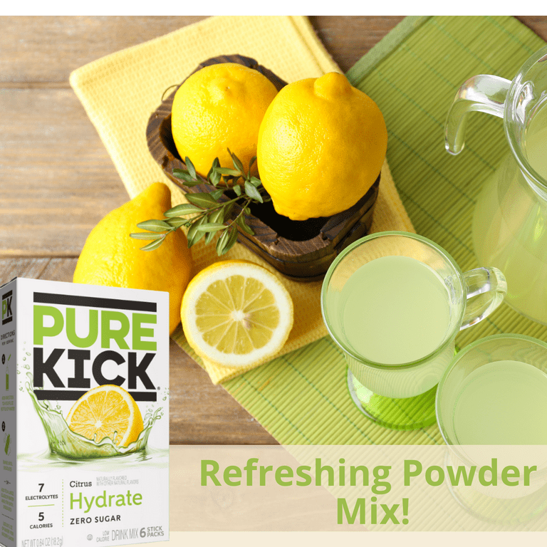 Pure Kick Citrus Hydration Singles To Go Water Enhancer Pure Kick Citrus Hydration Singles To Go Water Enhancer
