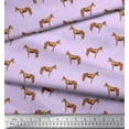thumbnail image 3 of Soimoi Purple polyester Crepe Fabric Horse & Dot Animal Fabric Prints By Yard 52 Inch Wide, 3 of 3