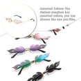 thumbnail image 4 of Vogacara Sun Glass Chic Práctico Diseño Único Hermoso Sin Montura Fiesta de Baile Multifuncional Peso Ligero para Mujer Rosa Type2 NO2 Vogacara CE011645-03, 4 of 6
