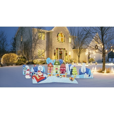Christmas Village - OUTDOOR Yard Signs avg. 39" x 45"