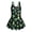 Green Shamrock Star, variant on Xoenoiee Tropical Pineapple Palm Leaves Print Girls One Piece Swimsuits Sleeveless Swim Dress for Girls Hawaiian Skirted Bathing Suit Summer Swimwear, 3-4 Years