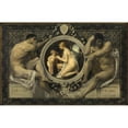 thumbnail image 3 of Gustav Klimt 14x11 Black Modern Framed Museum Art Print Titled - Idyll (1884), 3 of 5