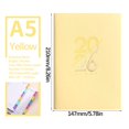 thumbnail image 1 of Daily Planner Notebook A5 Soft Leather Daily Calendar | Undated Organizer for Work School Home | Weekly Monthly Schedule Book, 1 of 2