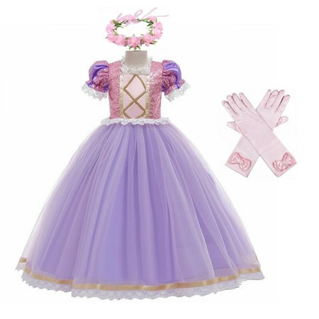 Sophia Sequin Princesse Robe Raiponce Princesse Robe Le Puy Filles