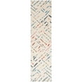 thumbnail image 3 of SAFAVIEH Metro Rodina Geometric Striped Area Rug, Ivory/Blue, 5' x 8', 3 of 4