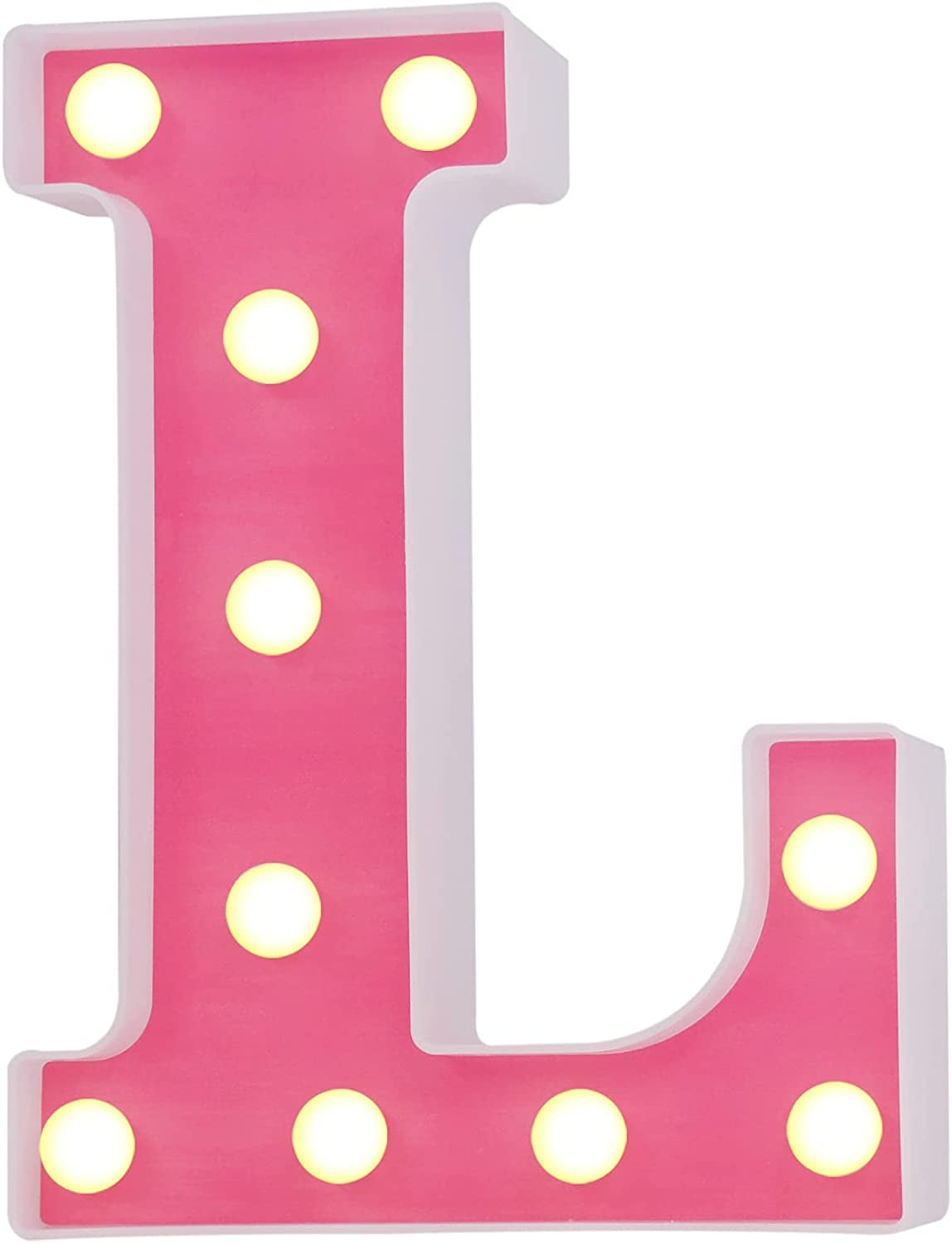 letter l led light