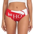 thumbnail image 1 of Fotbe Saying Ho Ho Ho Calzones Estampados para Mujer – Ropa Interior de Algodón, Cómoda, Suave y Elástica-X-Small, 1 of 6