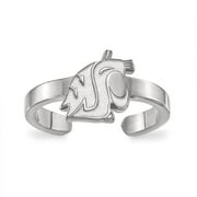 Angle View: Washington State Toe Ring (Sterling Silver)