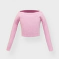 thumbnail image 5 of HUANBAI Kids Girl's Ballet Sweater Soft Warm Up Active Sweater Dance Sweater For Leotards 5-6 Years, 5 of 7
